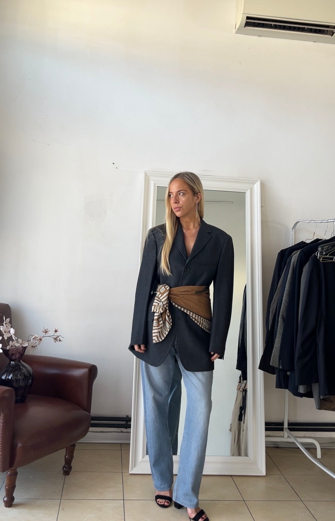 Blazer Pal Zileri grigio 100% lana