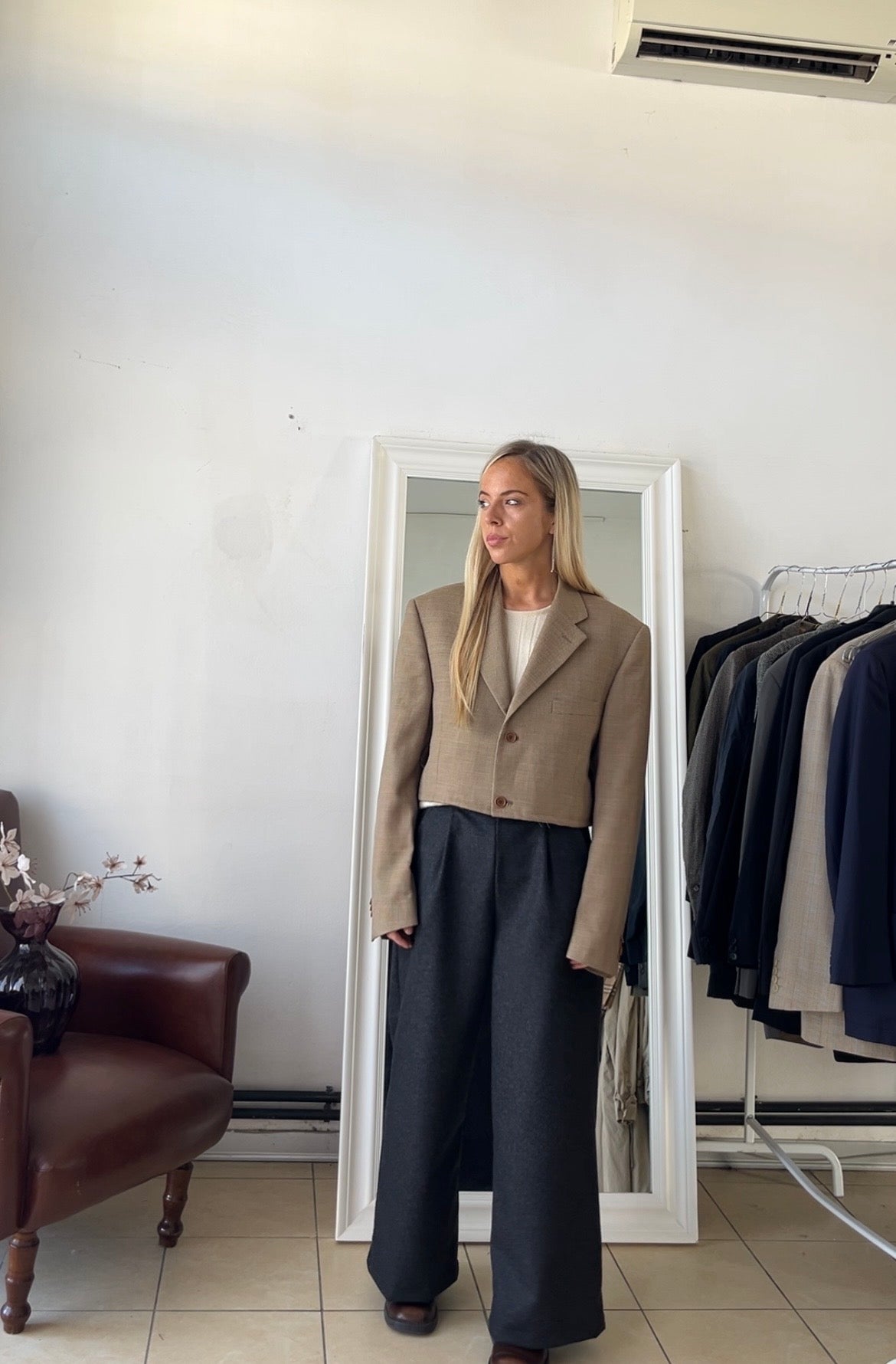 Blazer 100% lana slim