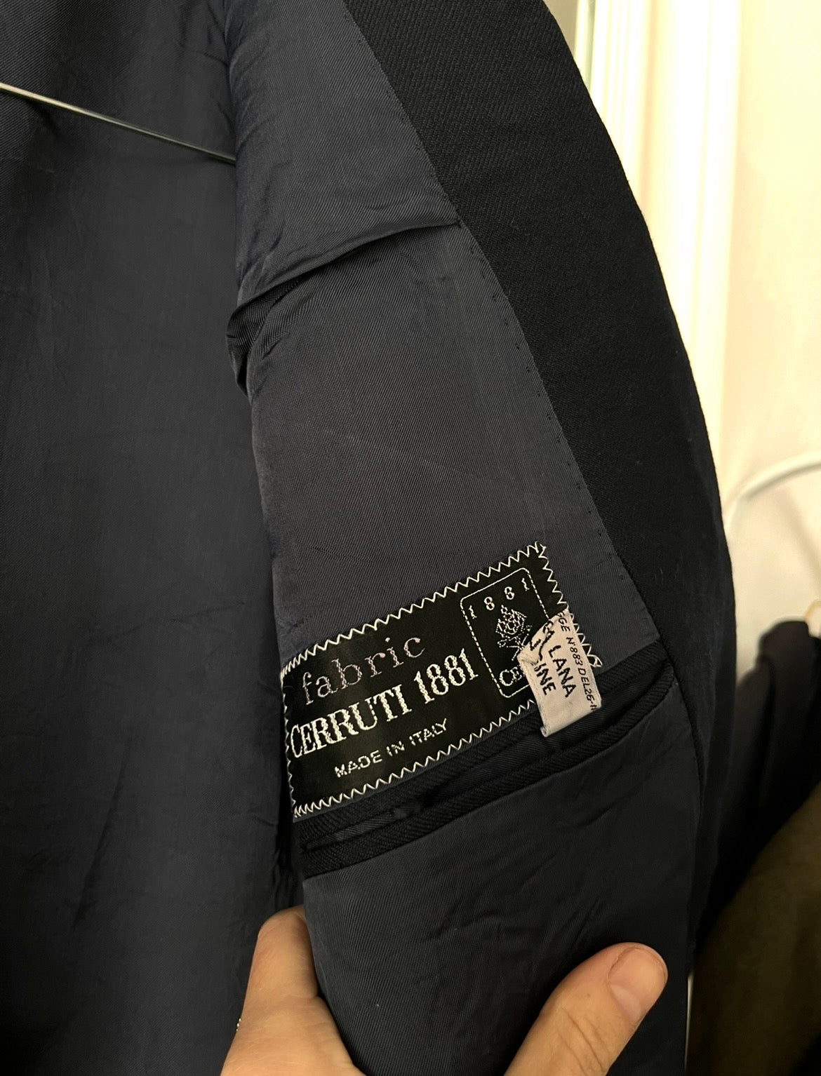 Giacca Cerruti doppiopetto 100% lana blu scuro oversize