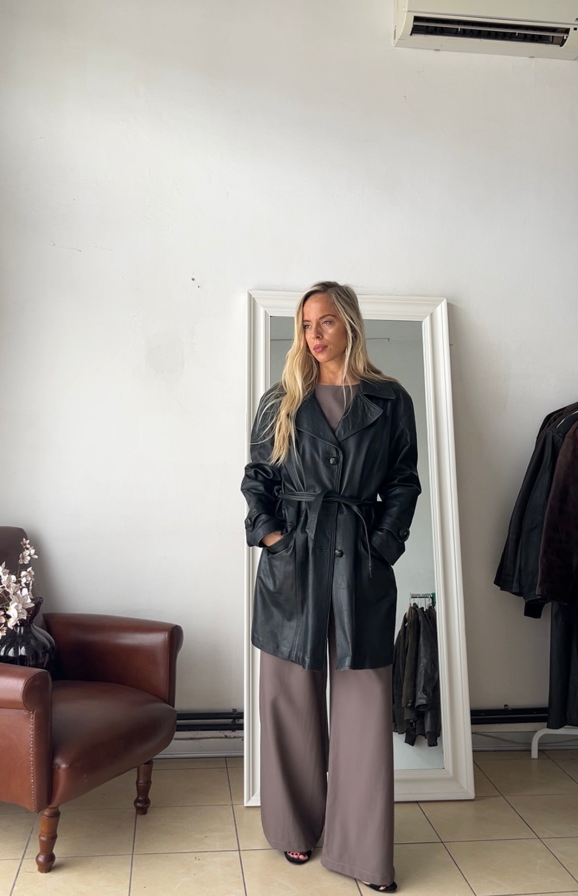 Giacca 100% vera pelle made in Italy nera