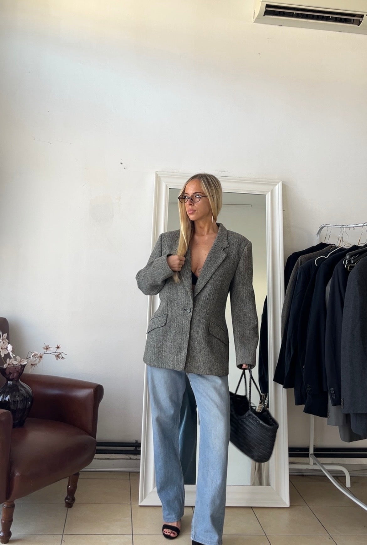Blazer 100% lana slim