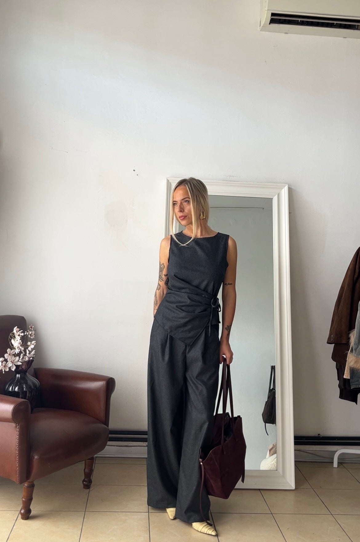 Gilet Gabry made in Italy 86% lana 12% angora Annapurna