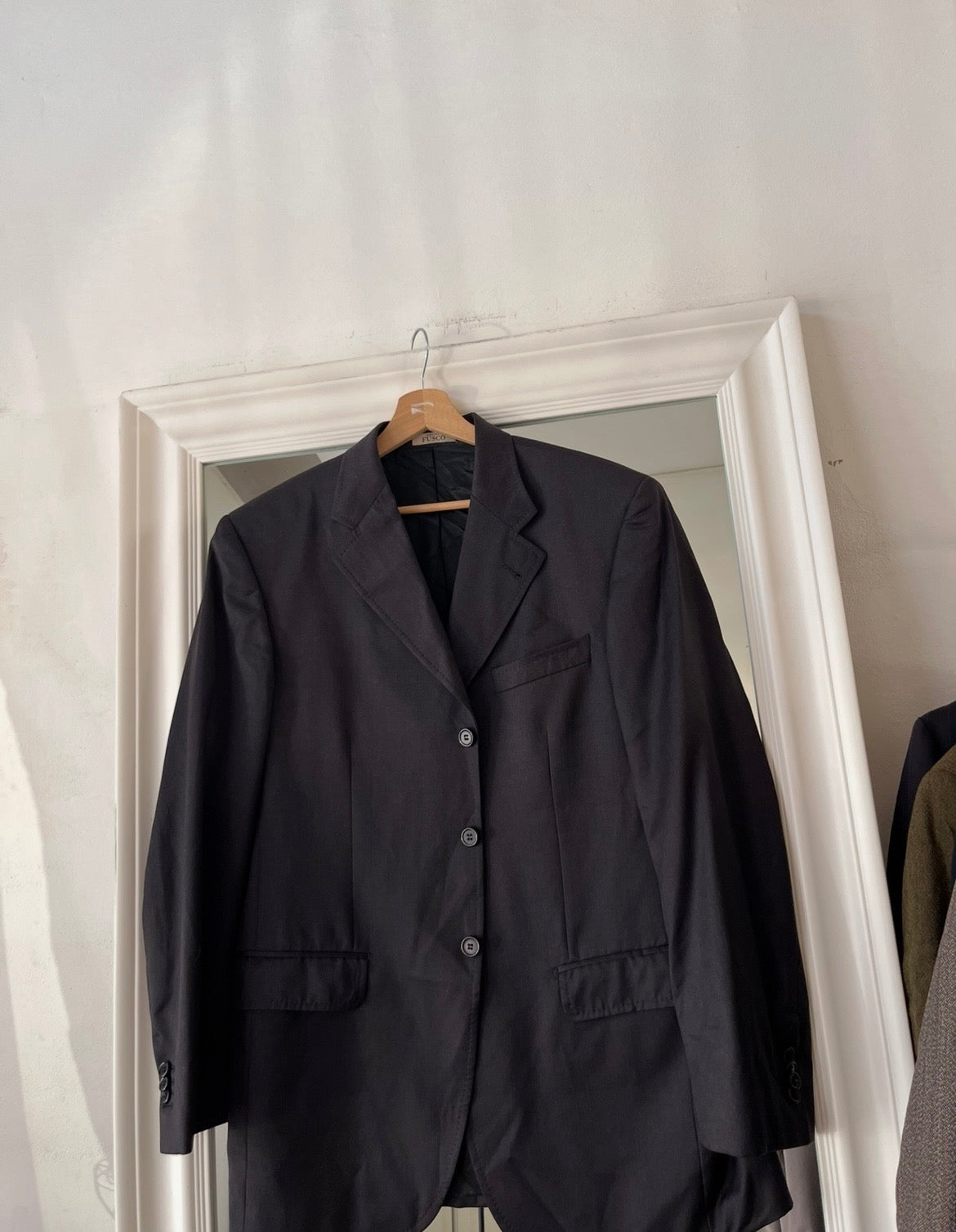 Blazer Loro piana 100% lana grigio scuro oversize