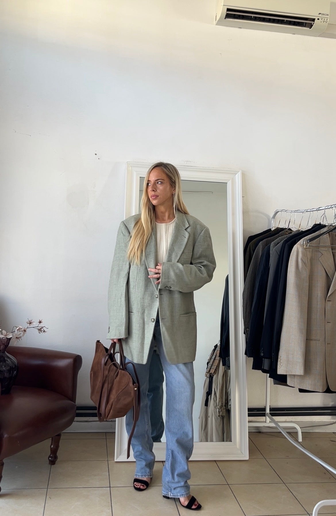 Blazer 100% lana oversize