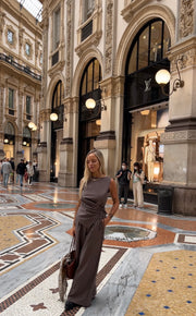 Pantalone Gabry 100% lana vergine made in Italy nocciola