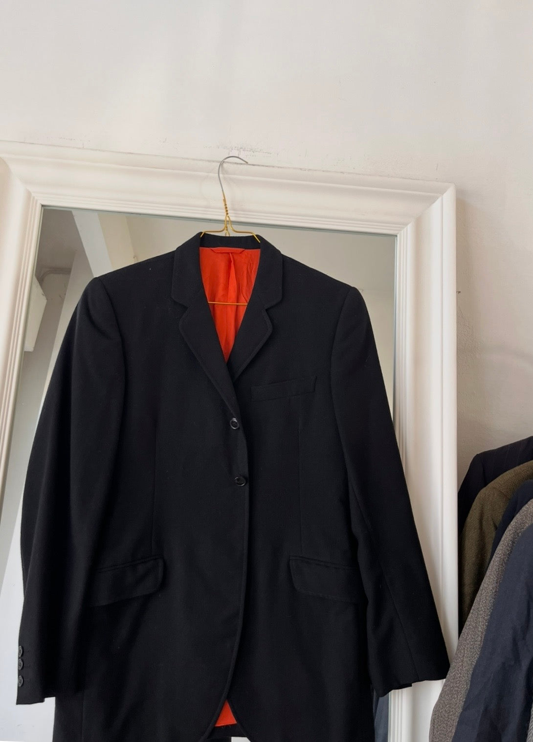 Blazer 100% lana slim fit nero