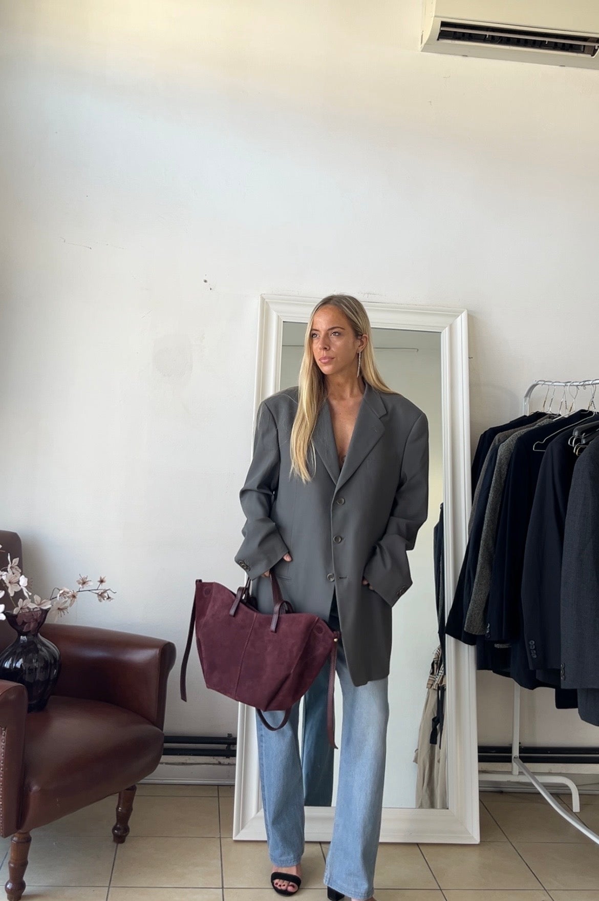 Blazer Armani 100% lana oversize