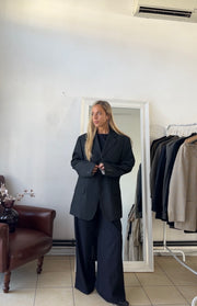 Blazer 100% lana oversize grigio