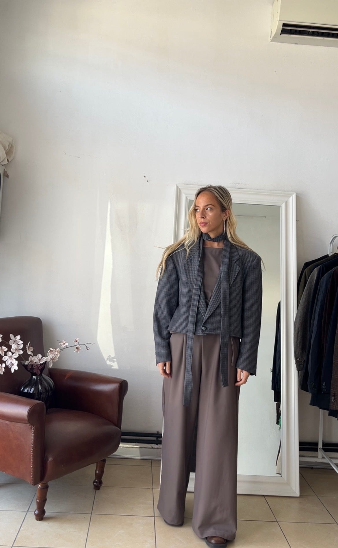 Blazer Lana e cashmere oversize