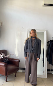 Blazer Lana e cashmere oversize