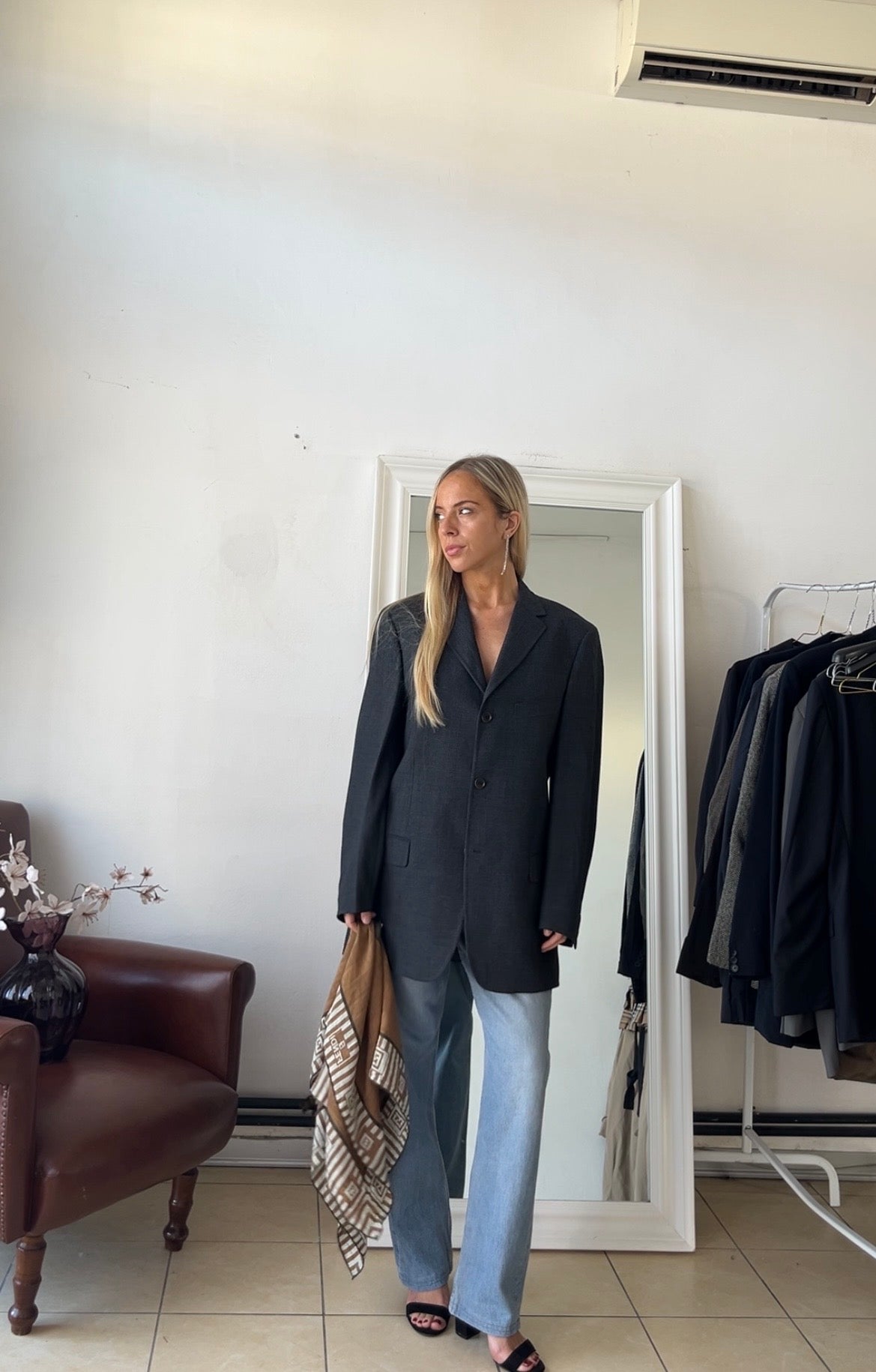 Blazer Pal Zileri grigio 100% lana