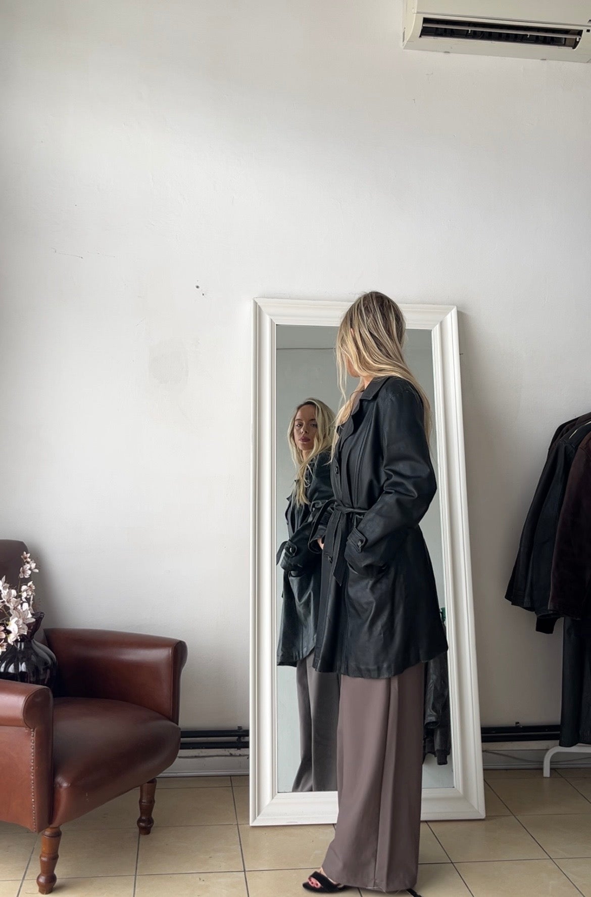 Giacca 100% vera pelle made in Italy nera