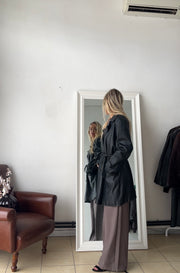 Giacca 100% vera pelle made in Italy nera