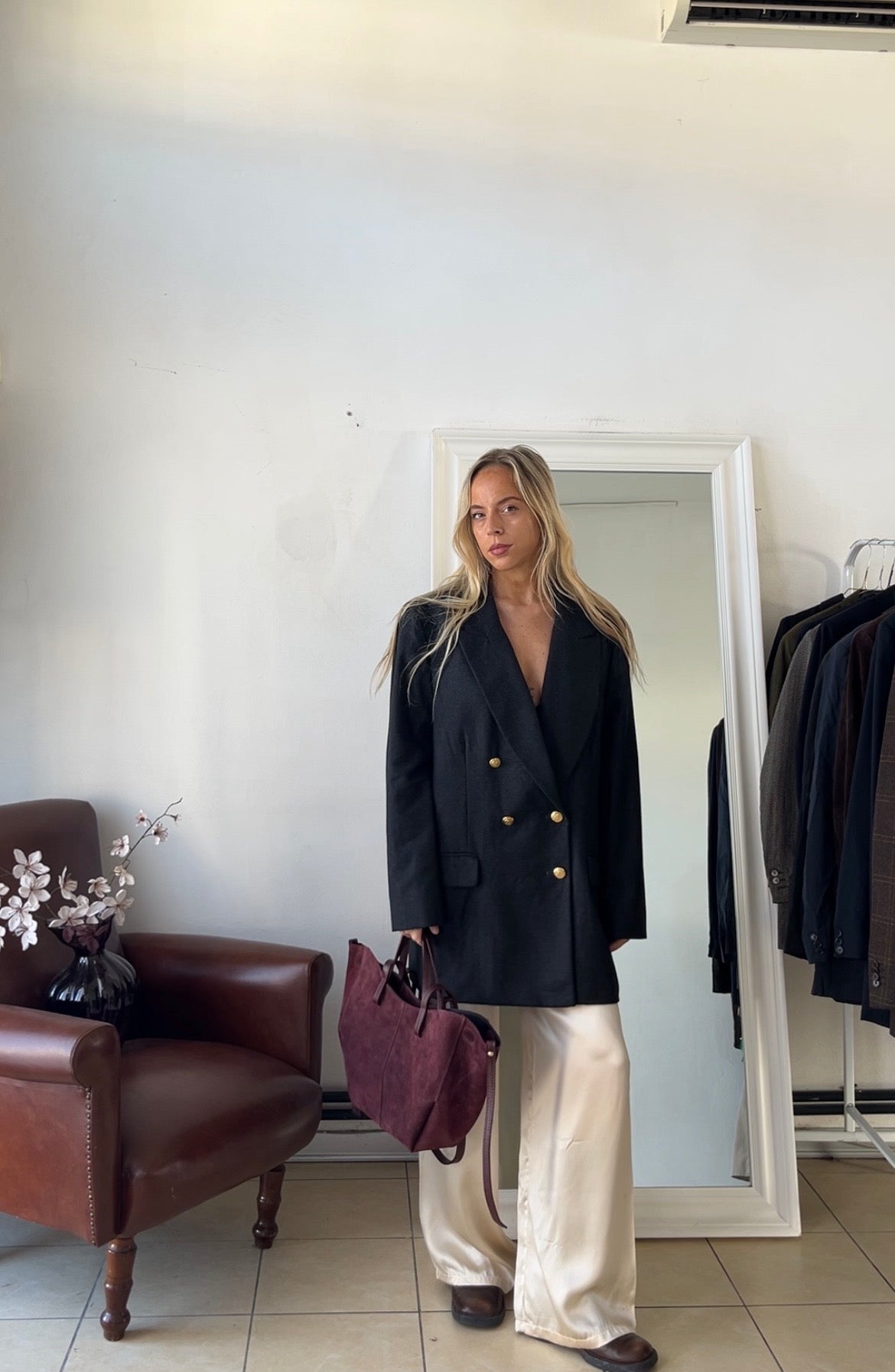 Blazer 100% lana Made in Uk oversize