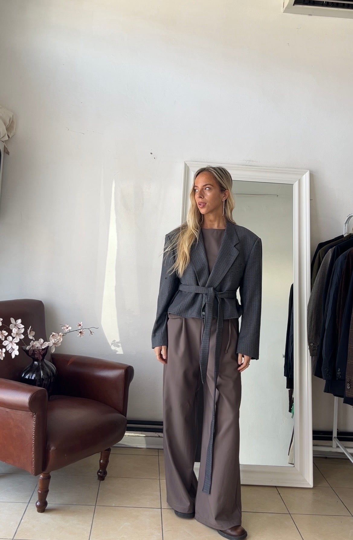 Blazer Lana e cashmere oversize