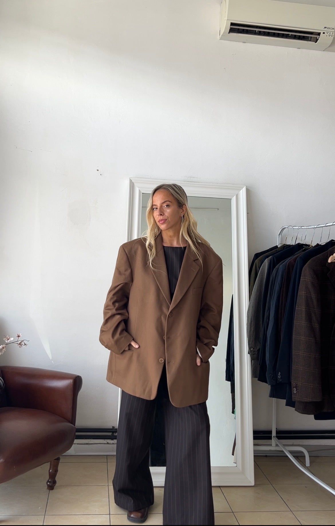 Blazer Lana e cashmere oversize