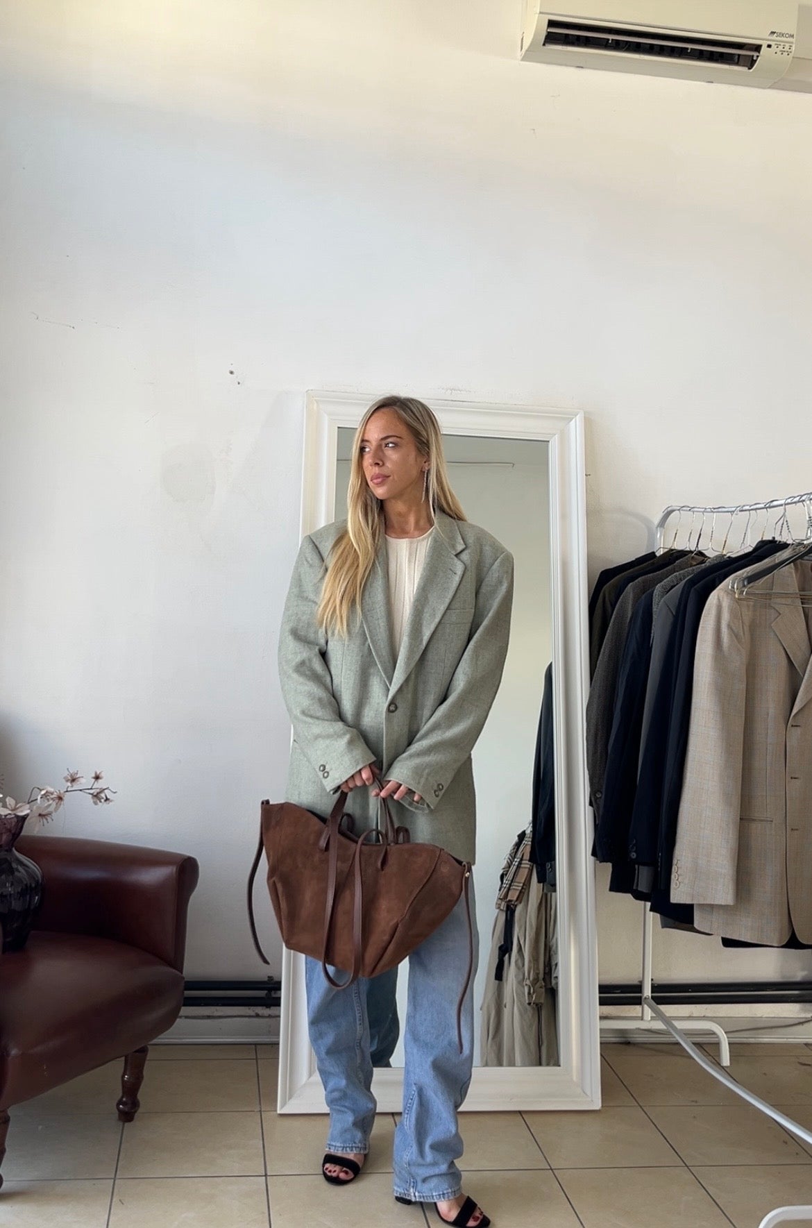 Blazer 100% lana oversize