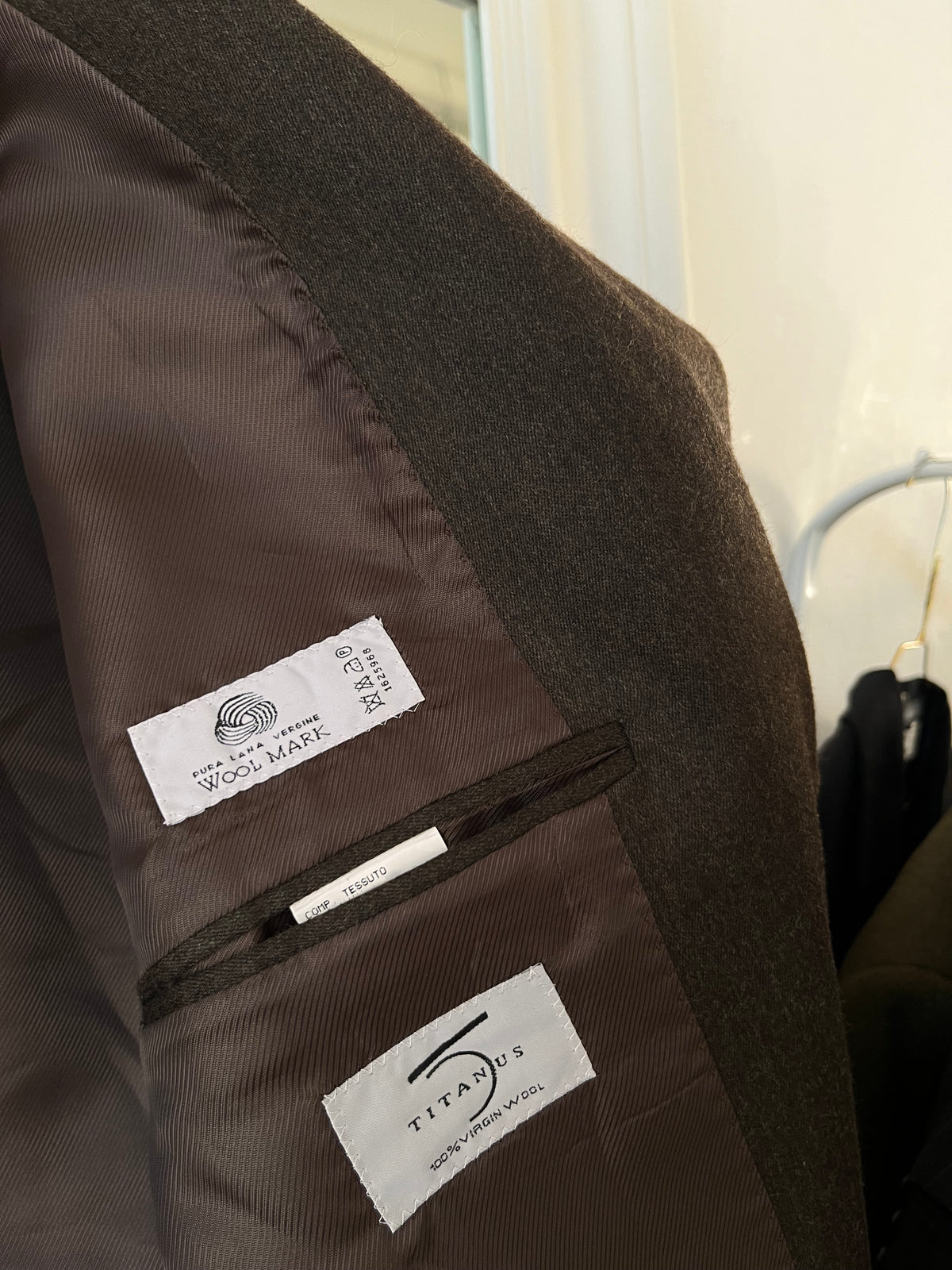 Blazer 100% lana oversize cioccolato
