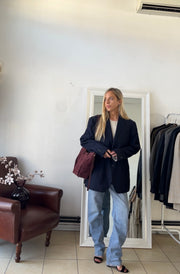 Blazer Corneliani blu scuro oversize