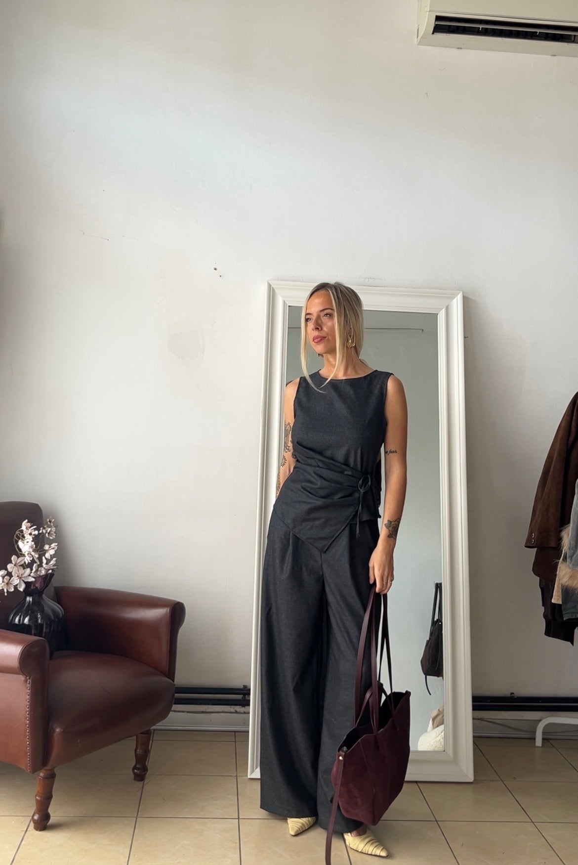 Gilet Gabry made in Italy 86% lana 12% angora Annapurna