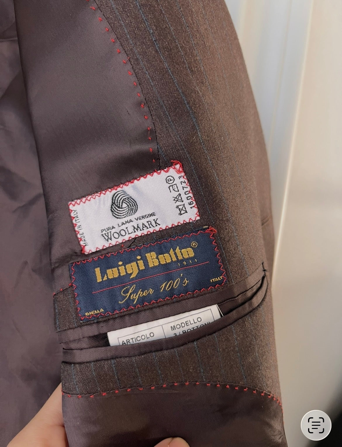 Blazer 100% lana cioccolato oversize