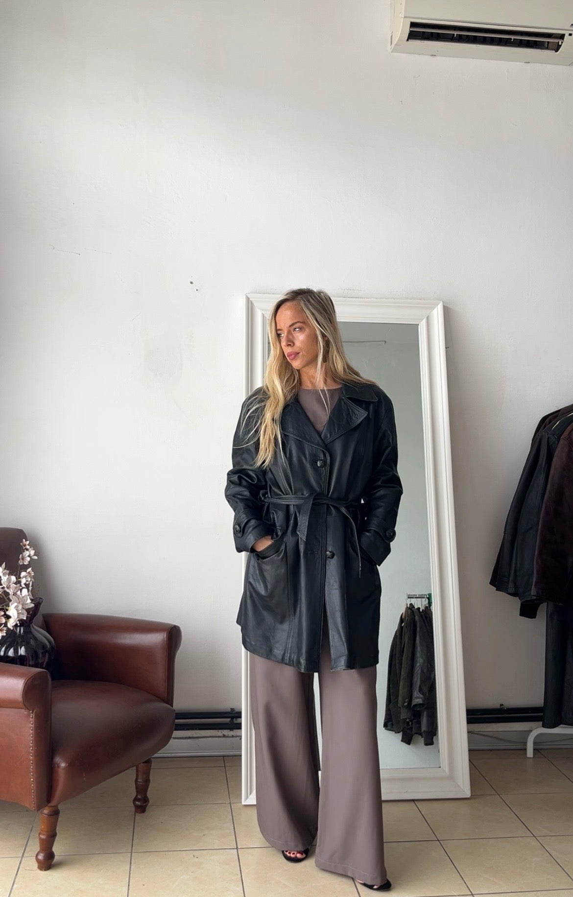 Giacca 100% vera pelle made in Italy nera