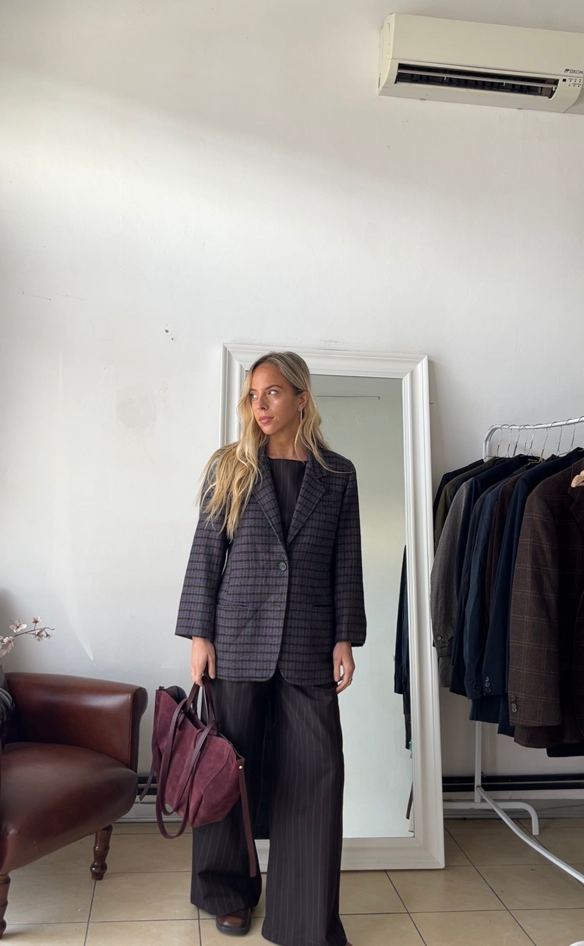 Blazer 100% lana slim fit