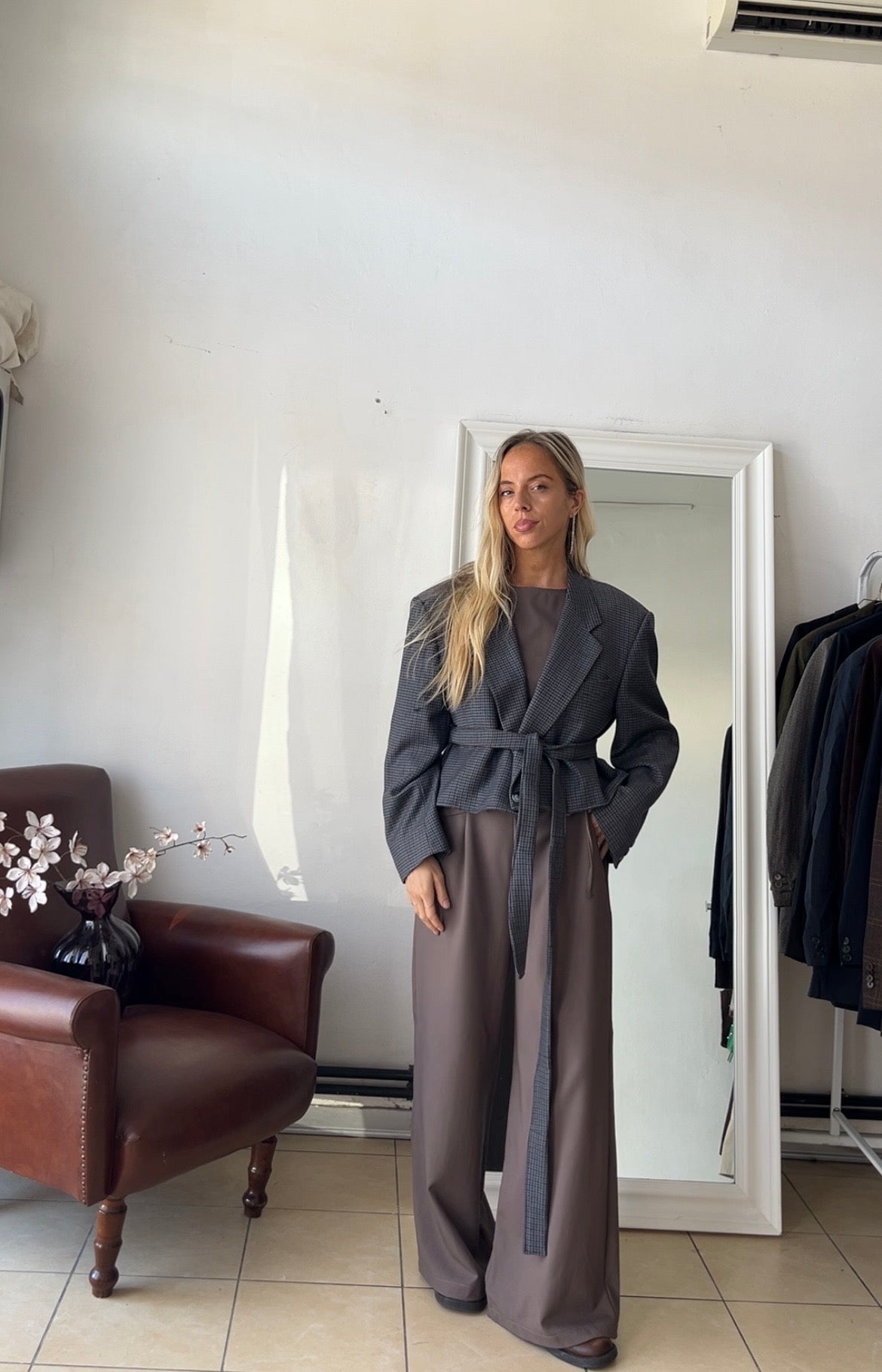 Blazer Lana e cashmere oversize