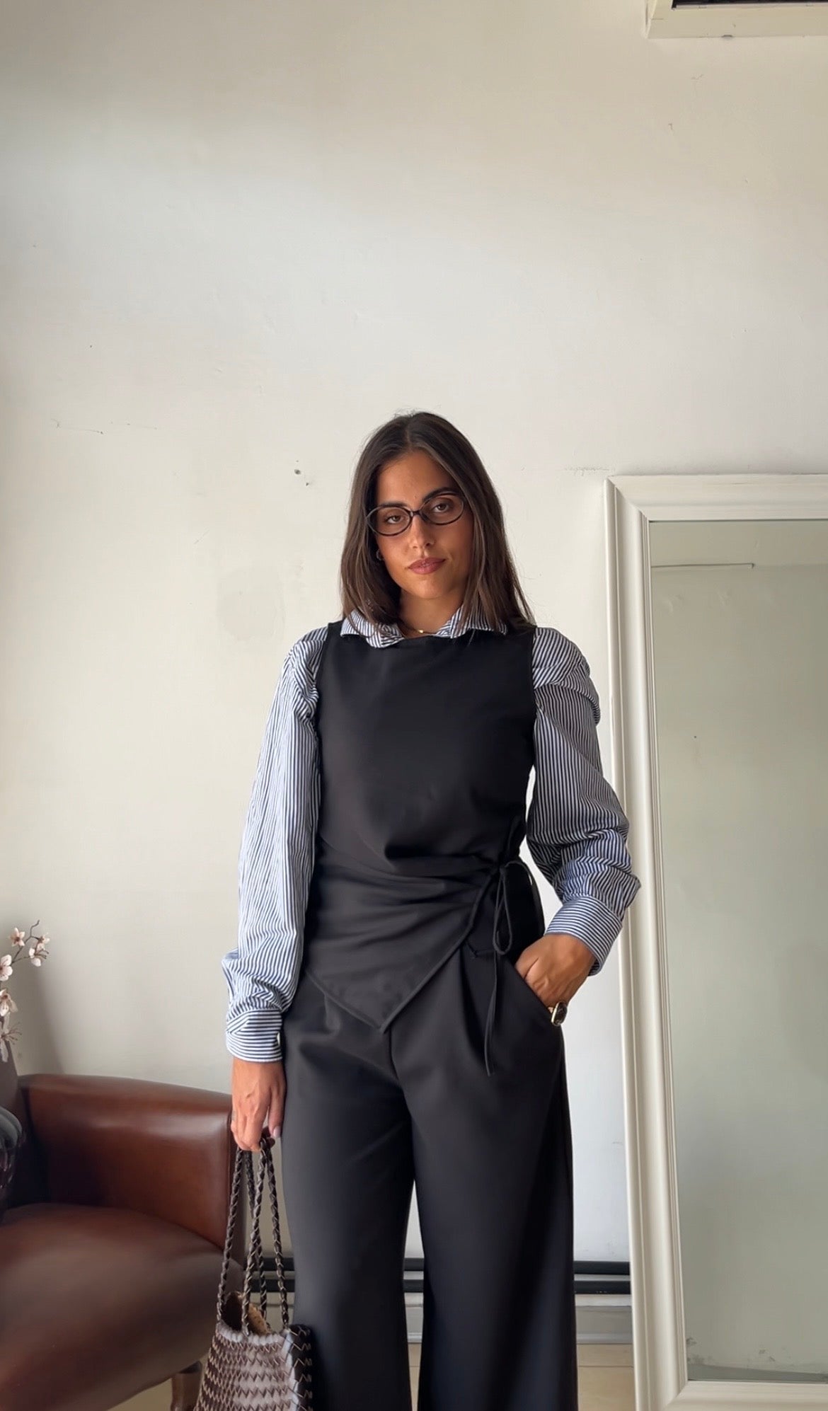 Gilet Gabry 100% lana Made in Italy cioccolato