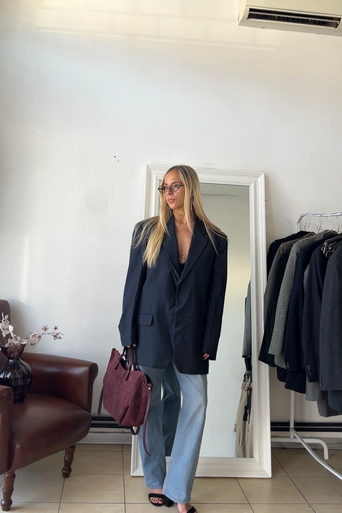 Blazer Sartoria del borgo 100% lana blu