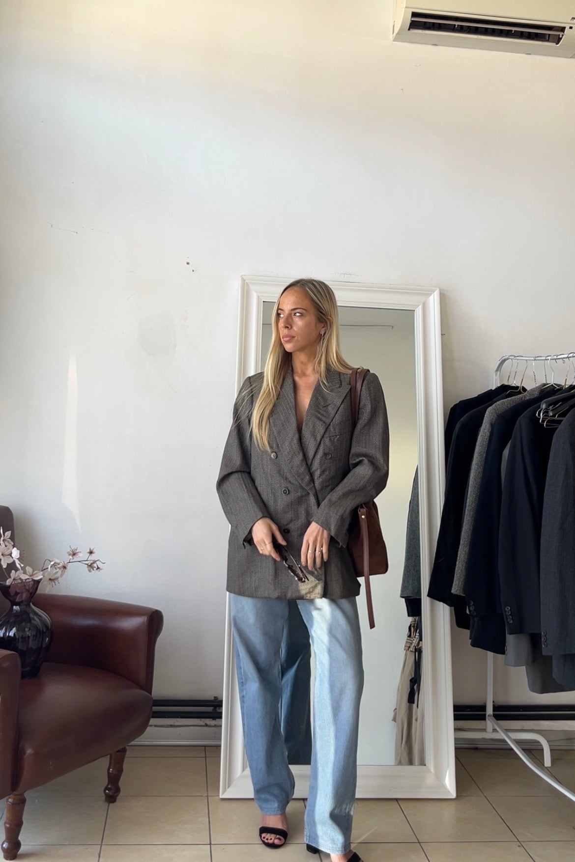 Blazer 100% lana doppiopetto slim