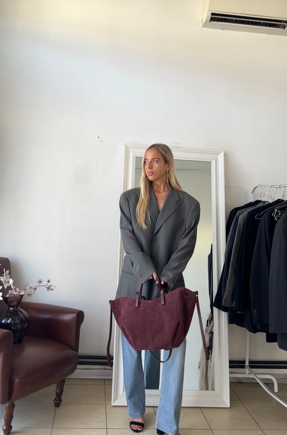 Blazer Armani 100% lana oversize