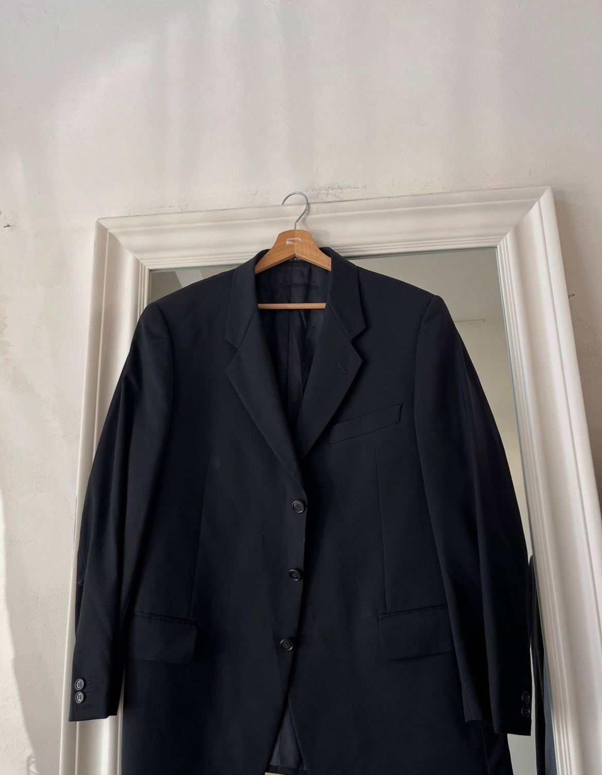 Blazer 100% lana Mario Zegna oversize blu scuro