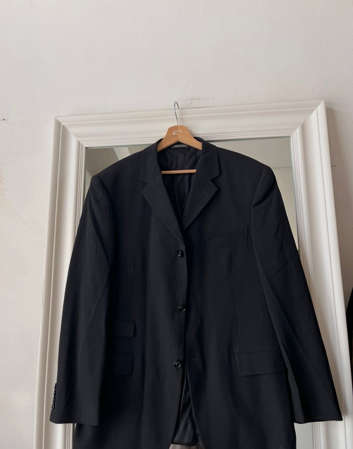 Blazer 80% lana nero oversize