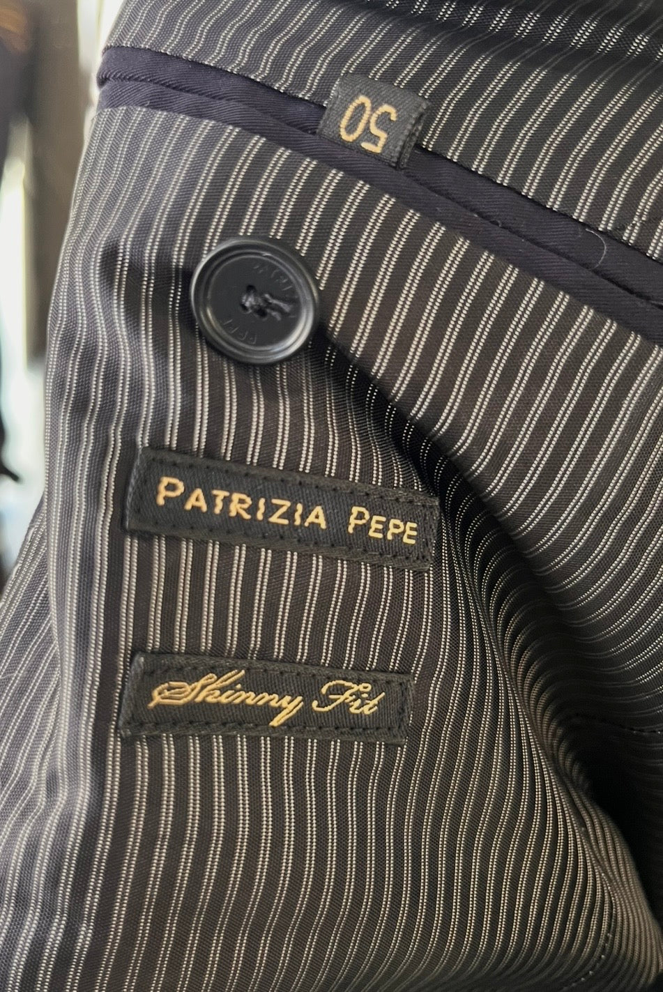 Blazer Patrizia pepe 100% lana slim blu scuro