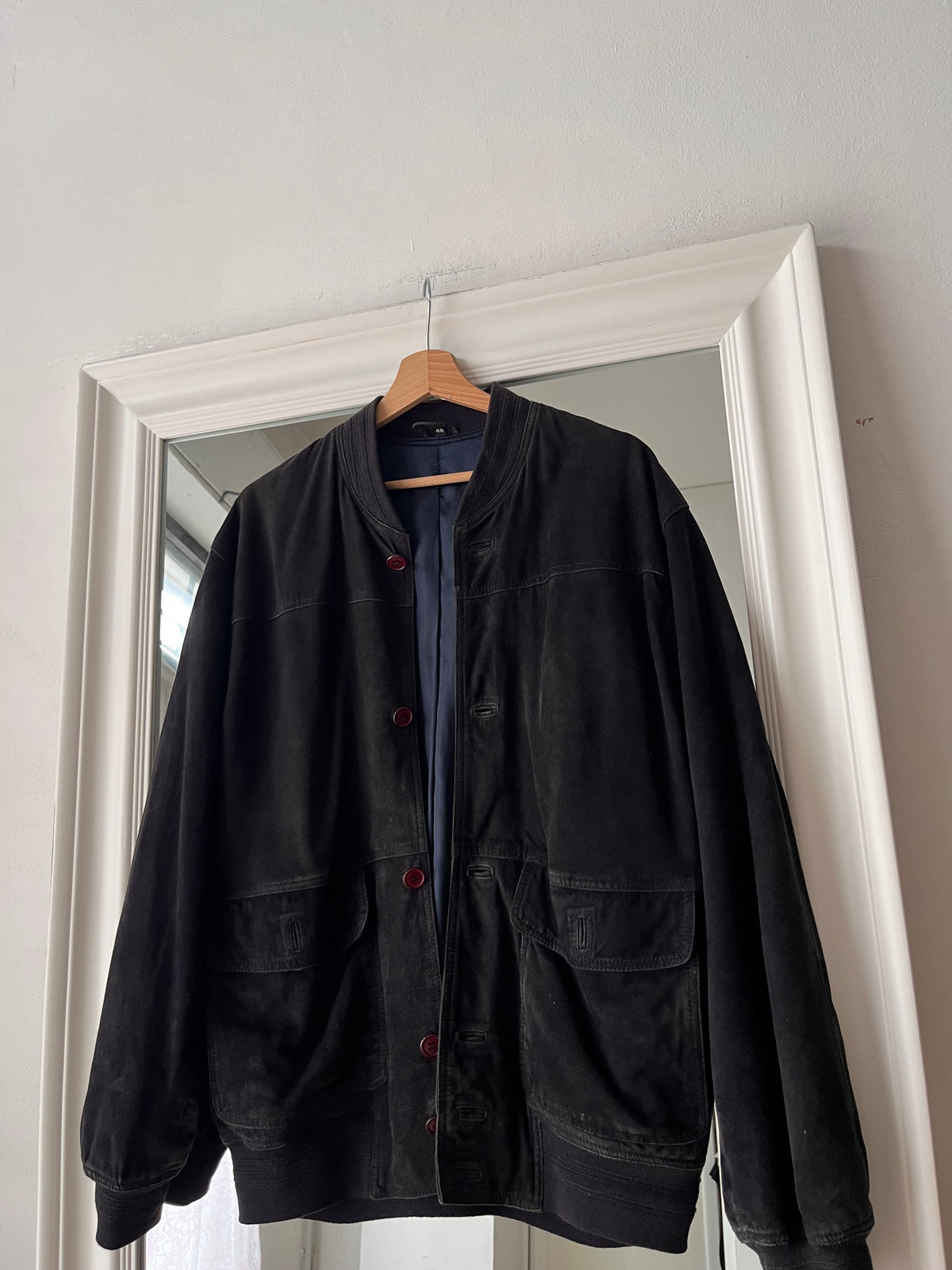 Giacca 100% vera pelle nera