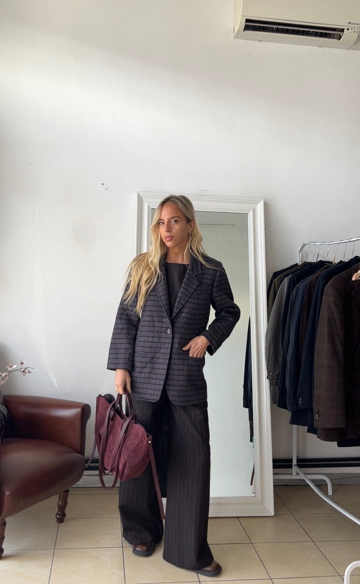 Blazer 100% lana slim fit
