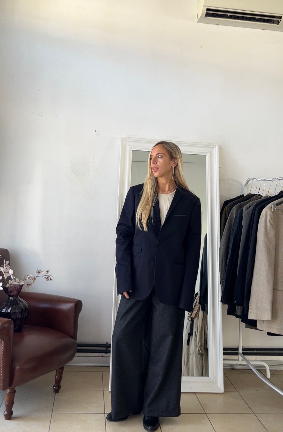 Blazer Patrizia pepe 100% lana slim blu scuro