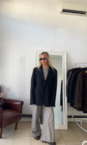 Blazer 100% lana oversize nero