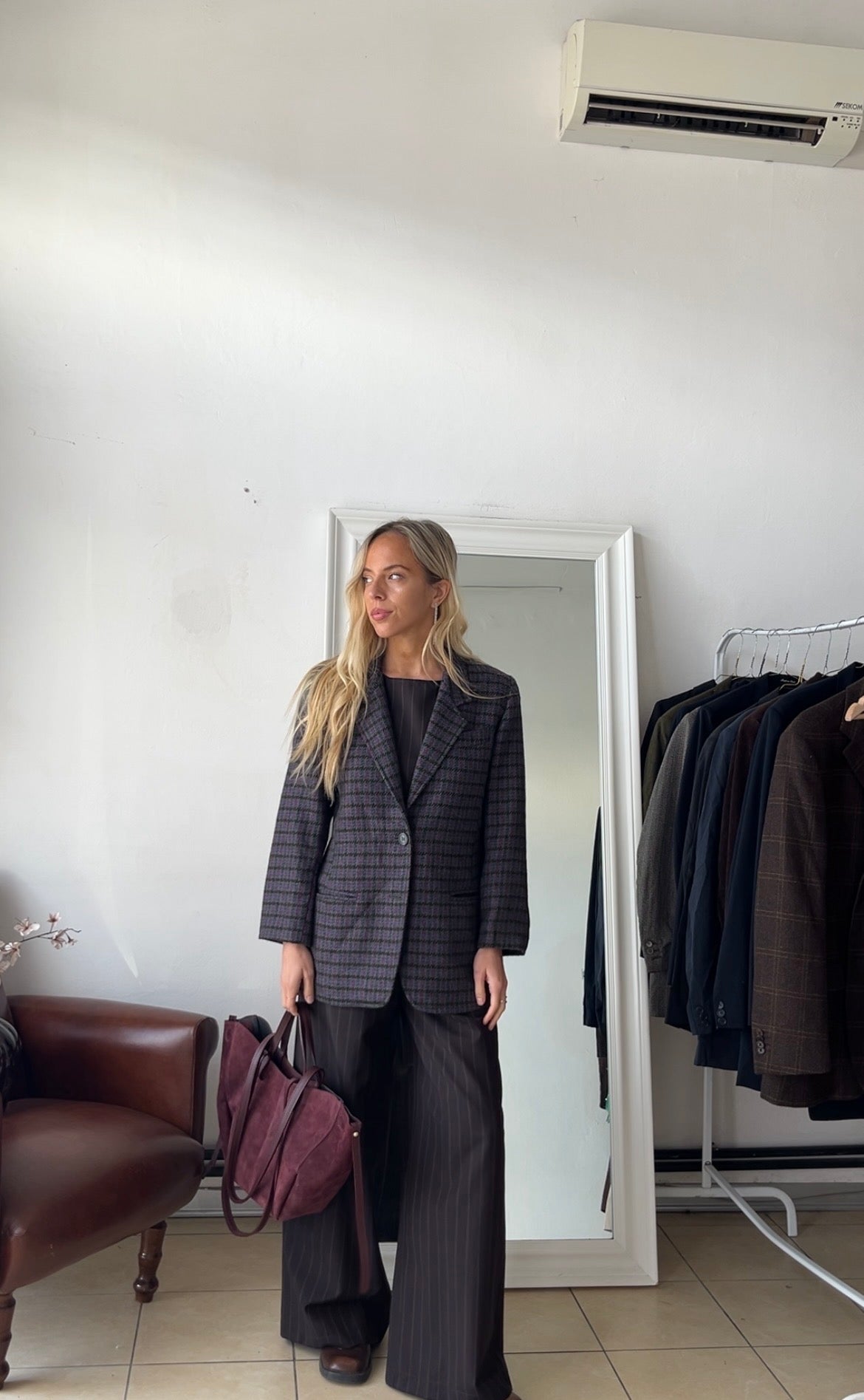 Blazer 100% lana slim fit