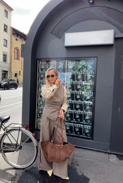 Pantalone Gabry 100% lana vergine made in Italy quadretti