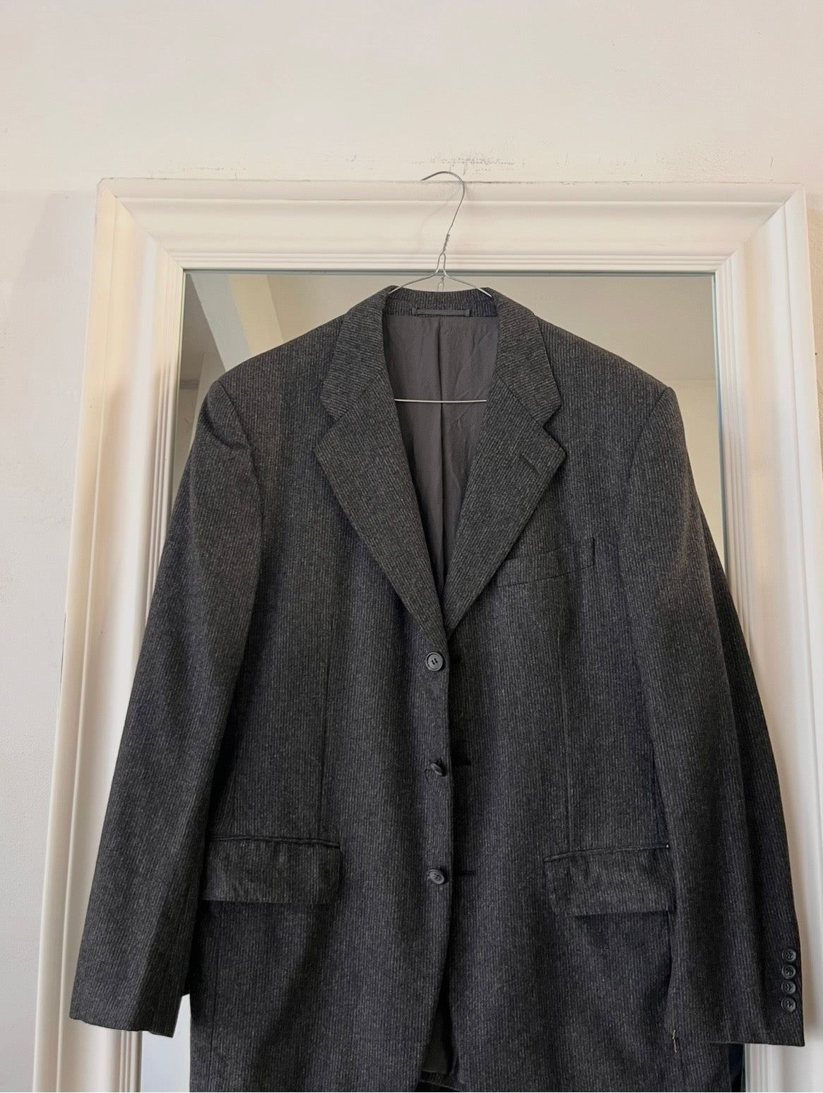 Blazer 100% lana oversize grigio