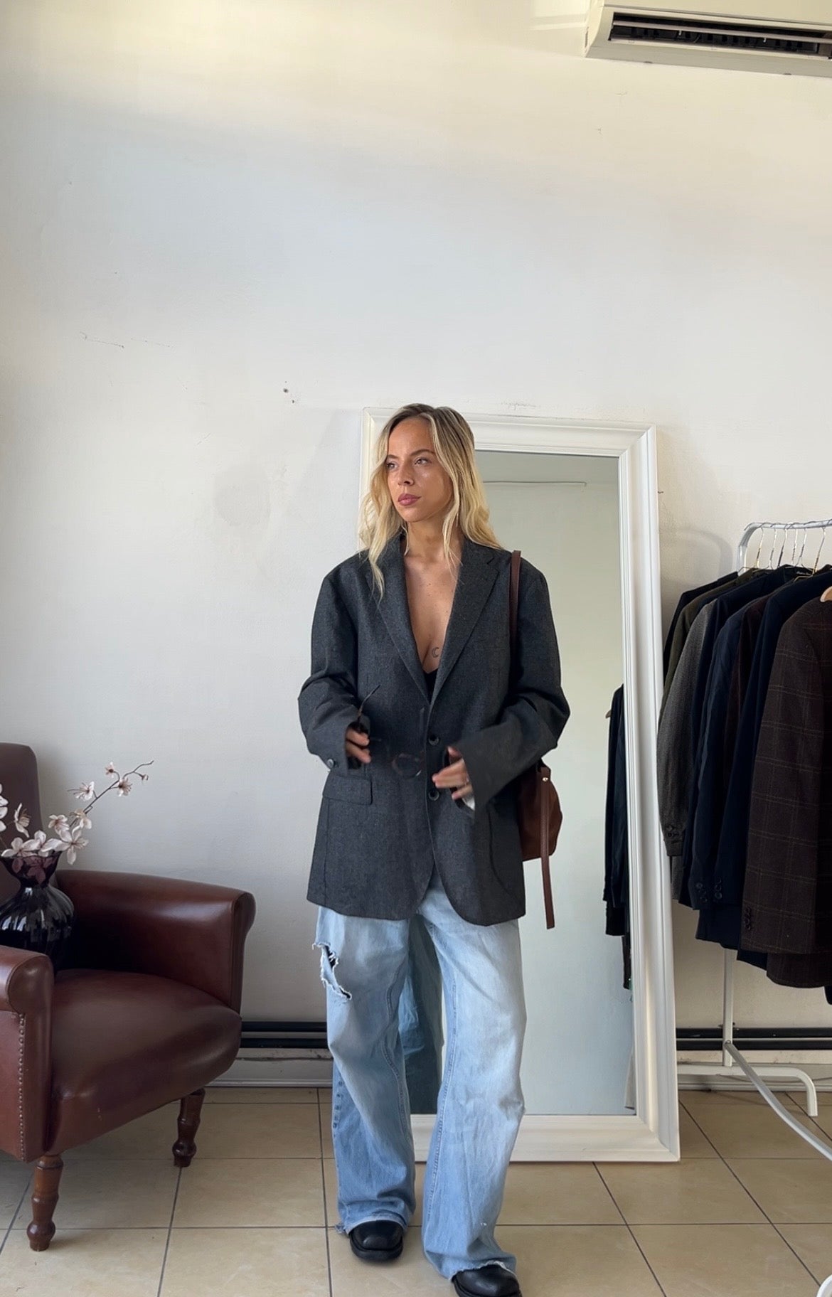 Blazer 100% lana oversize Vitale Barberis canonico