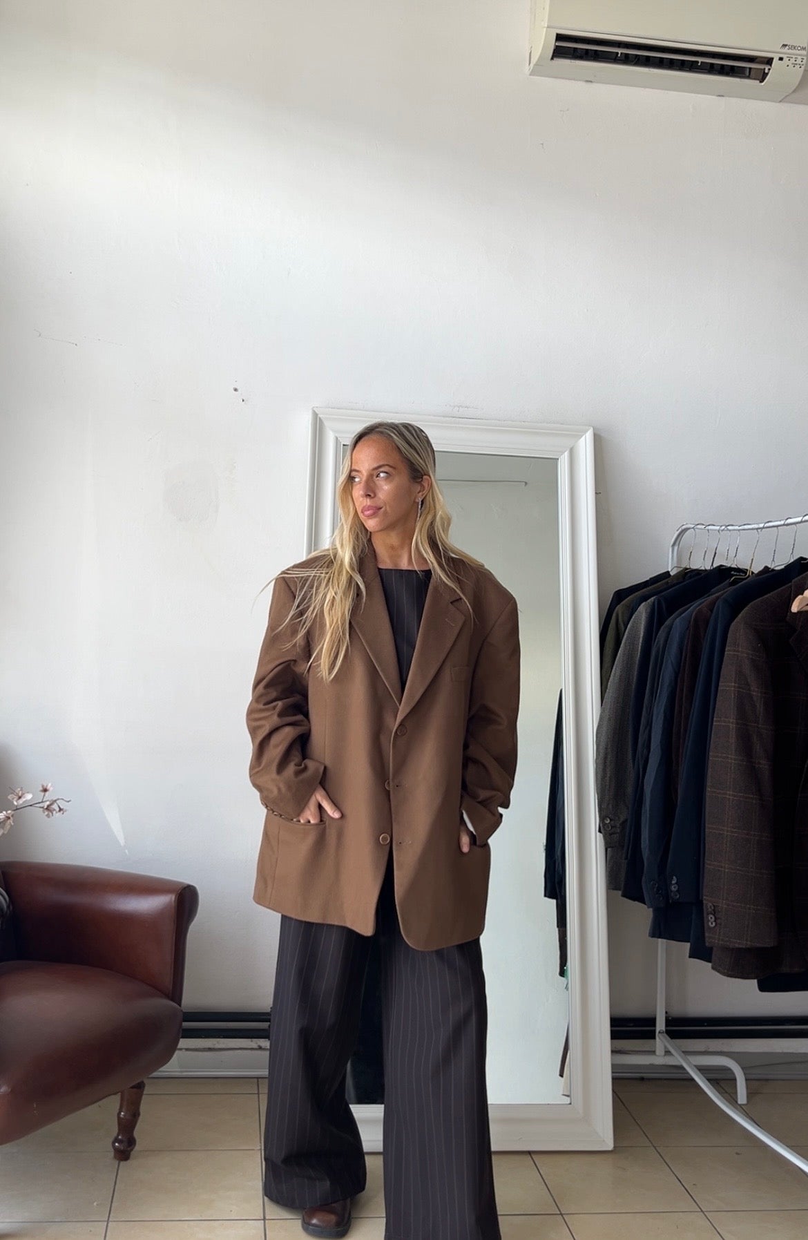 Blazer Lana e cashmere oversize
