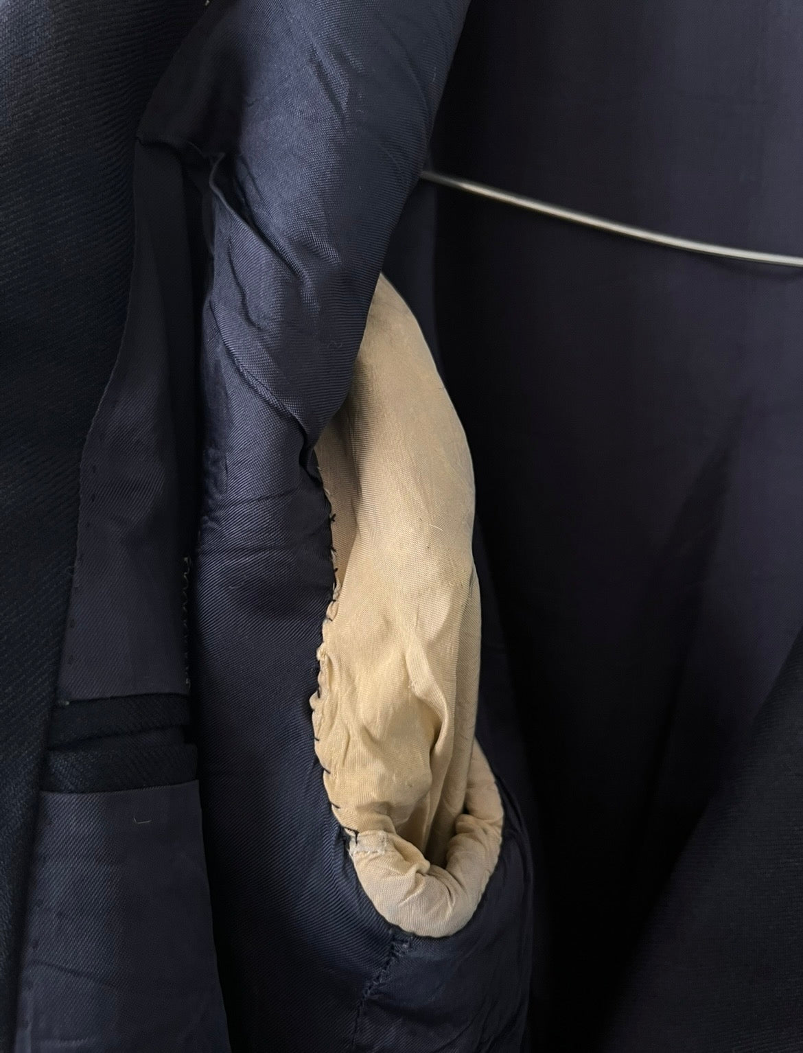 Giacca Cerruti doppiopetto 100% lana blu scuro oversize