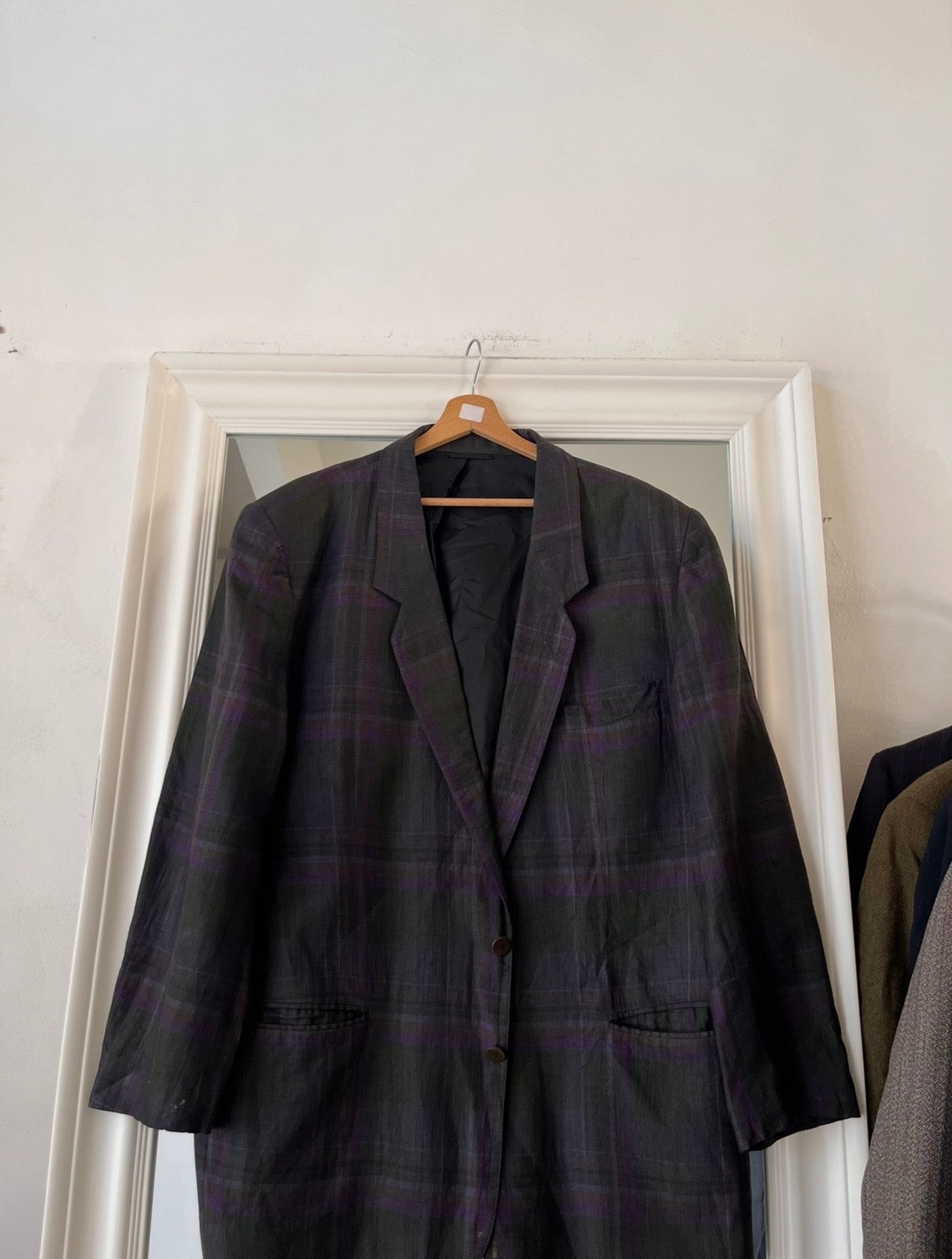 Blazer lino e seta oversize