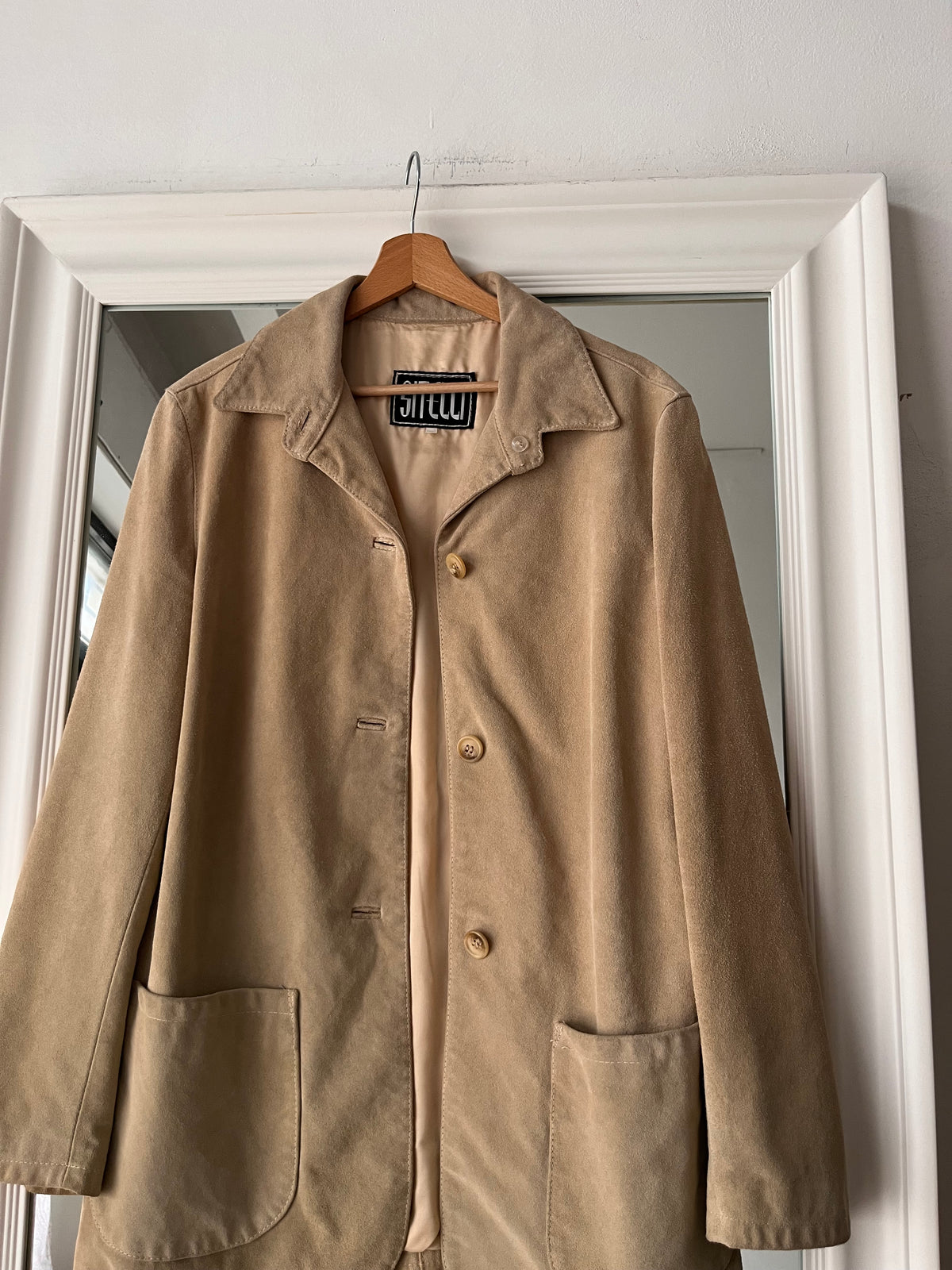 Giacca 100% vera pelle made in Italy burro