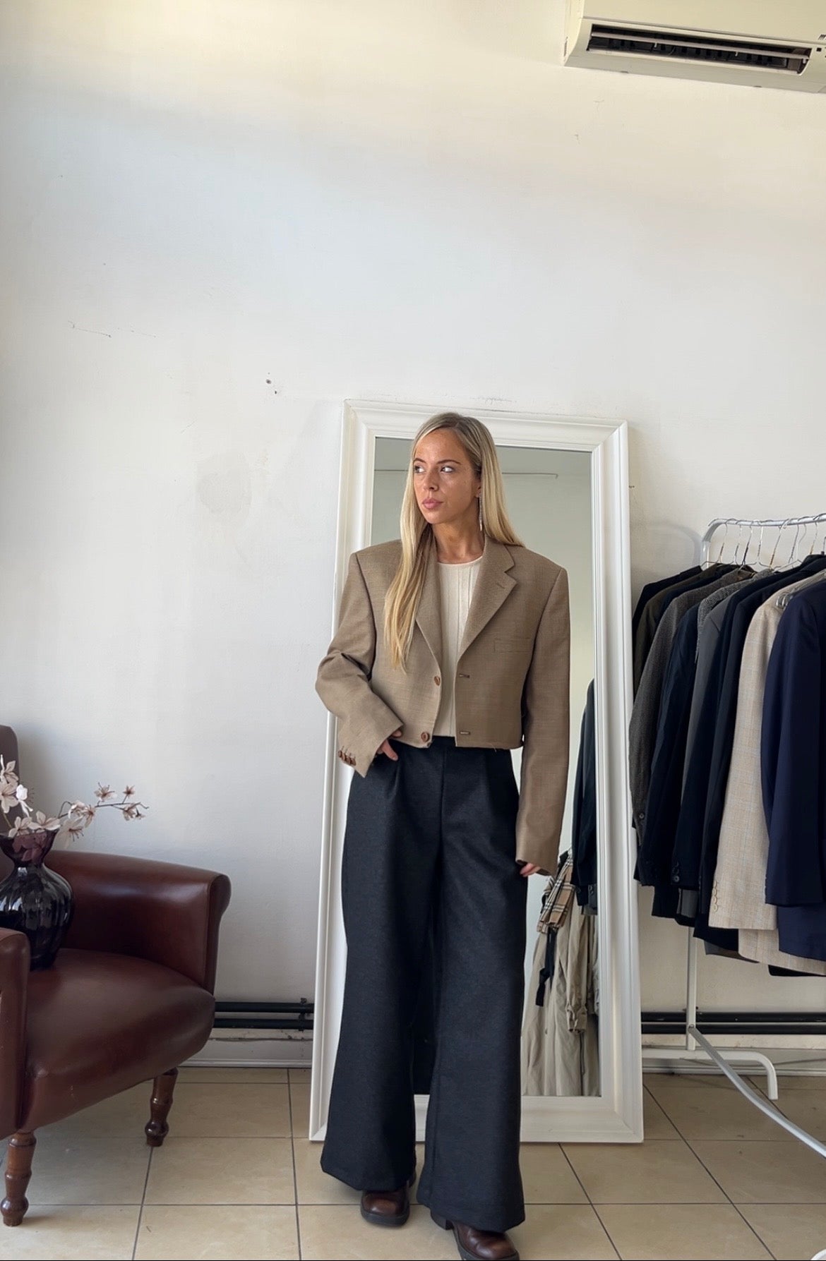 Blazer 100% lana slim