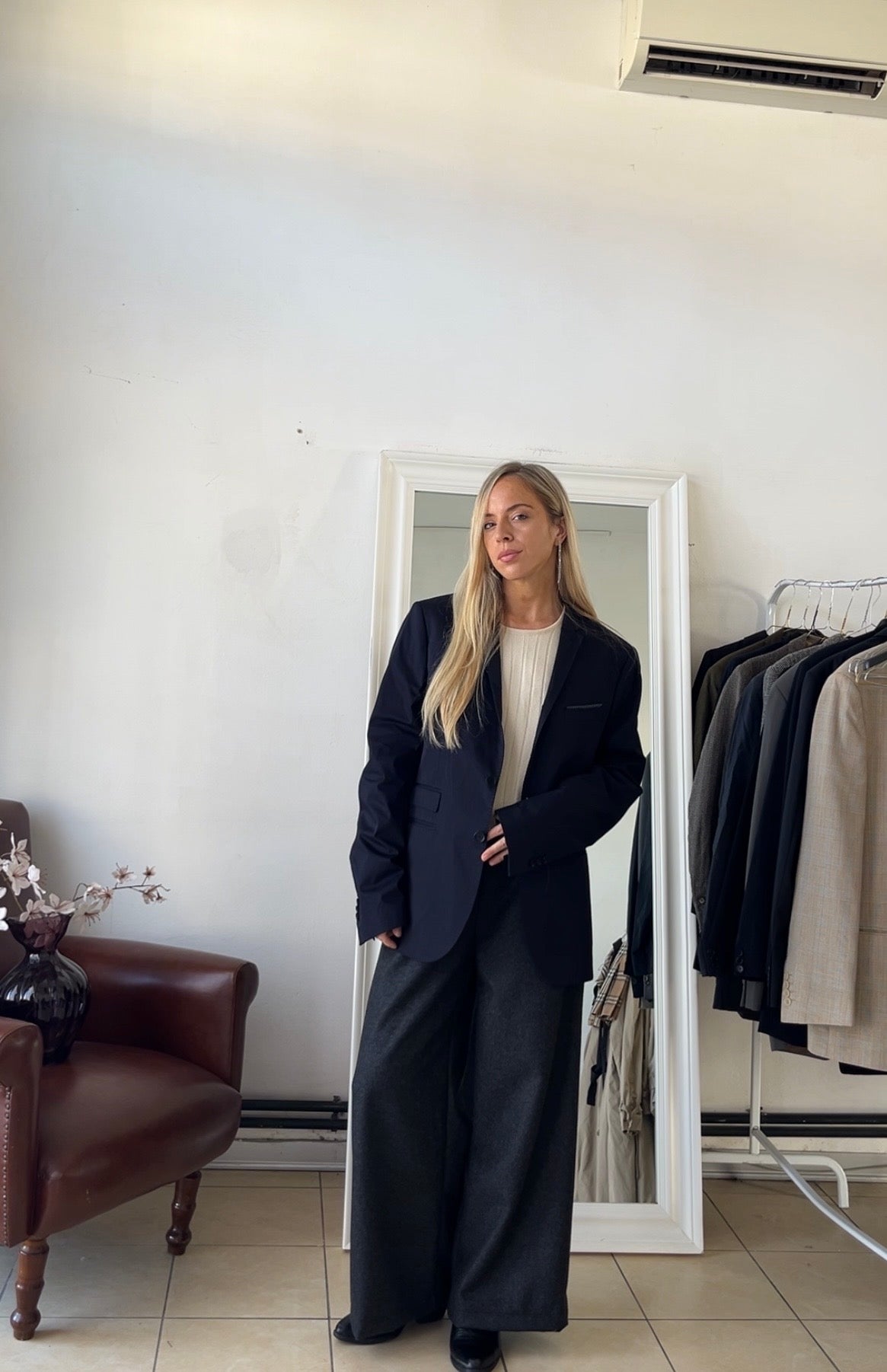 Blazer Patrizia pepe 100% lana slim blu scuro