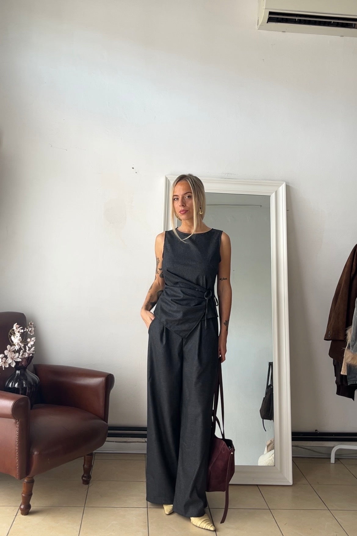 Gilet Gabry made in Italy 86% lana 12% angora Annapurna